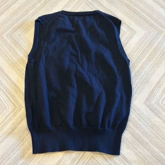 Polo Ralph Lauren Boys Navy Blue V Neck Sweater Vest - Size 7 - Picture 5 of 5